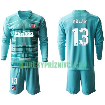 Fotbalový Komplet Atlético Madrid Brankářské OBLAK 13 Dětské III 2019-2020 Dlouhý Rukáv (+ trenýrky)